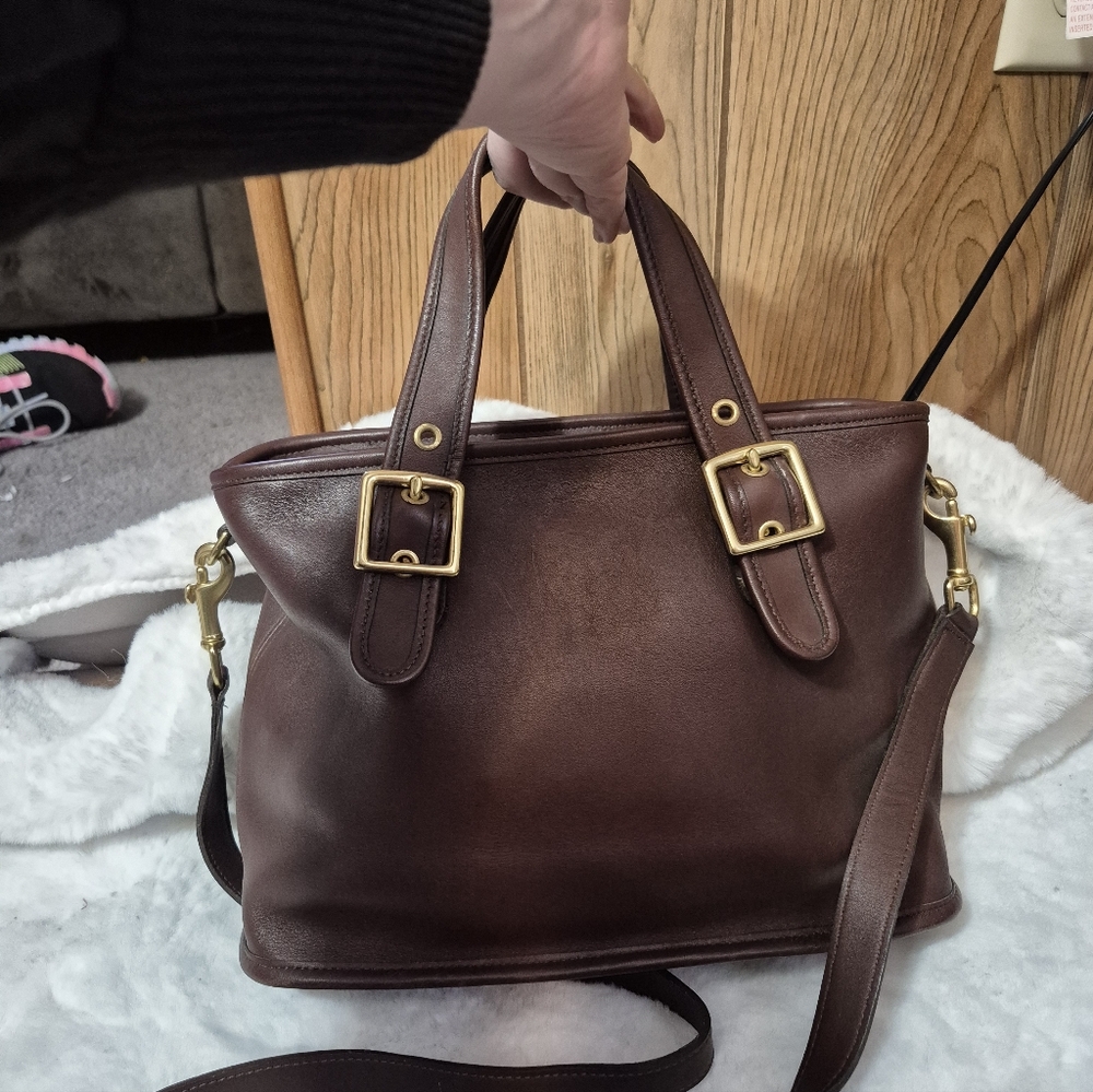 Vintage Coach Mahogany Legacy Satchel 9063 Bag - Picture 4 of 7